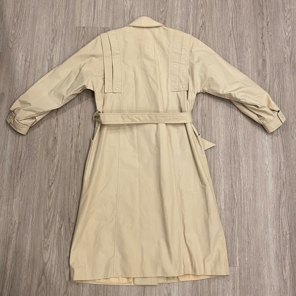 VINTAGE Sears Beige Trench Coat Vintage Size 8 Modern Size Small - Picture 7 of 16